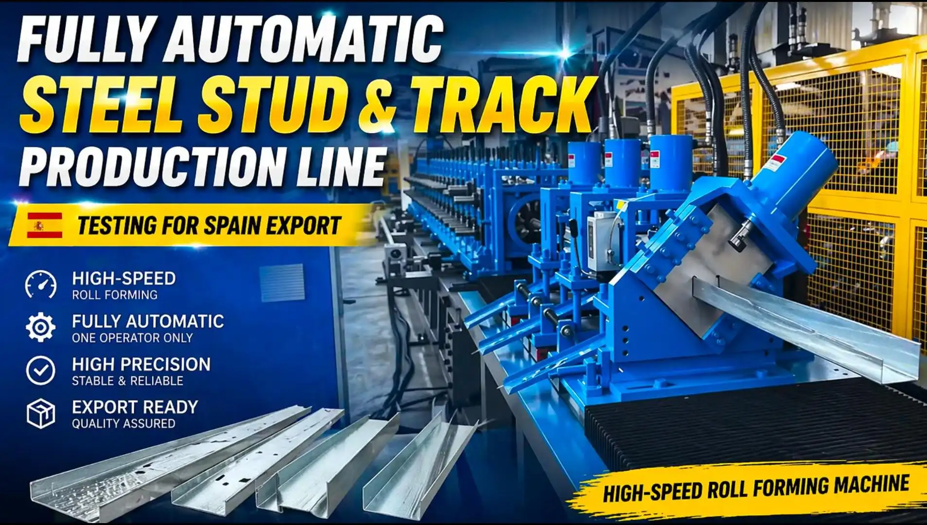 Everything you need to know about the stud and track roll forming machine